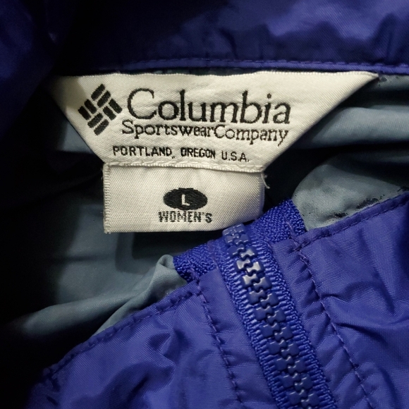 Columbia Rain Jacket Women Size Large Arcadia Packable Hooded Full Zip w/Pockets - Picture 10 of 10